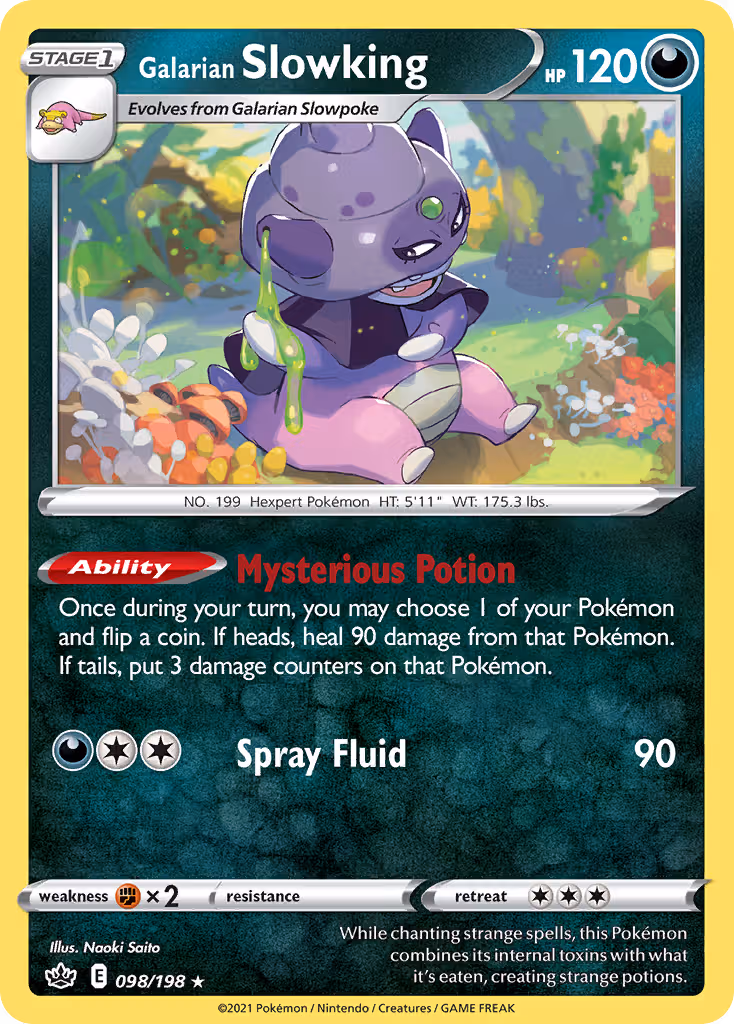 Galarian Slowking 98/198 Pokemon card