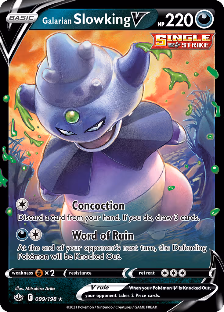 Galarian Slowking V 99/198 Pokemon card