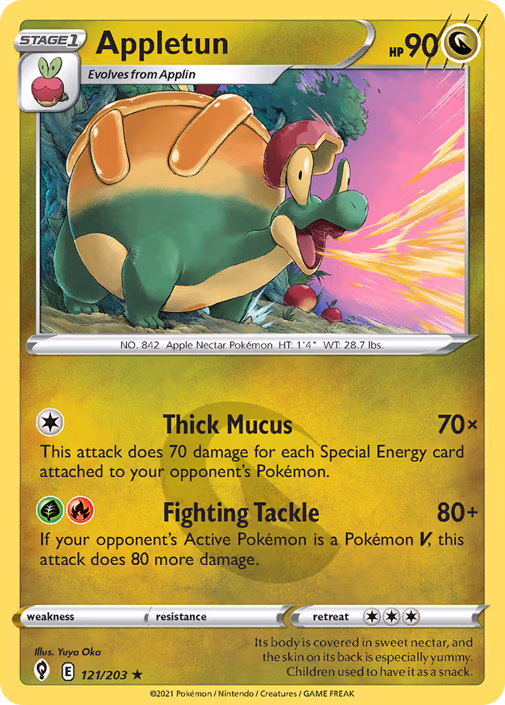 Appletun 121/203 Pokemon card