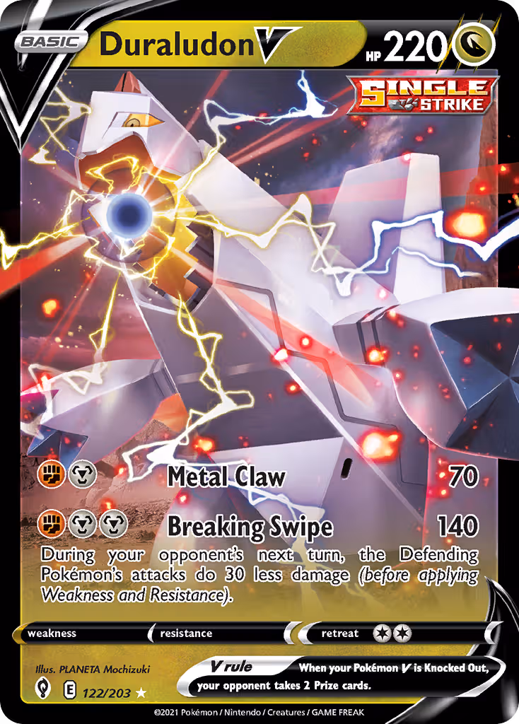 Duraludon V 122/203 Pokemon card
