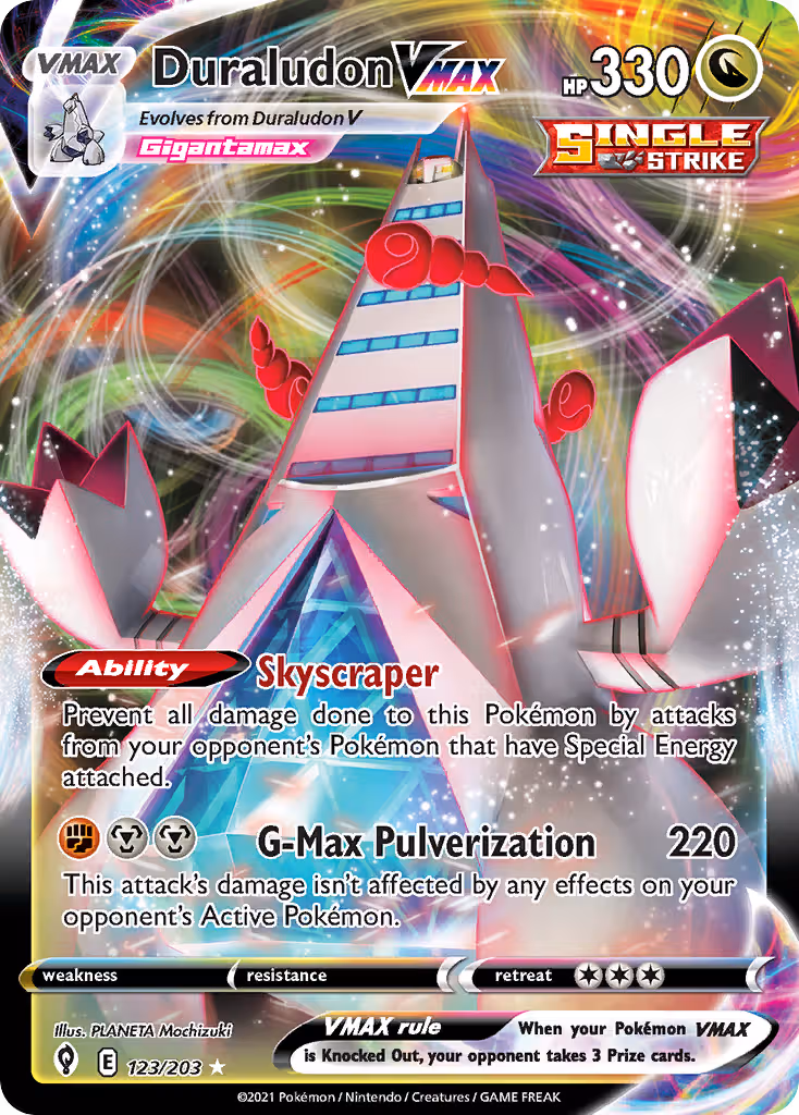 Duraludon VMAX 123/203 Pokemon card
