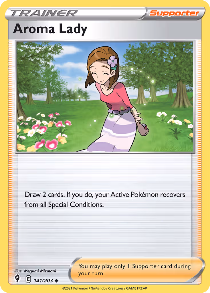 Aroma Lady 141/203 Pokemon card