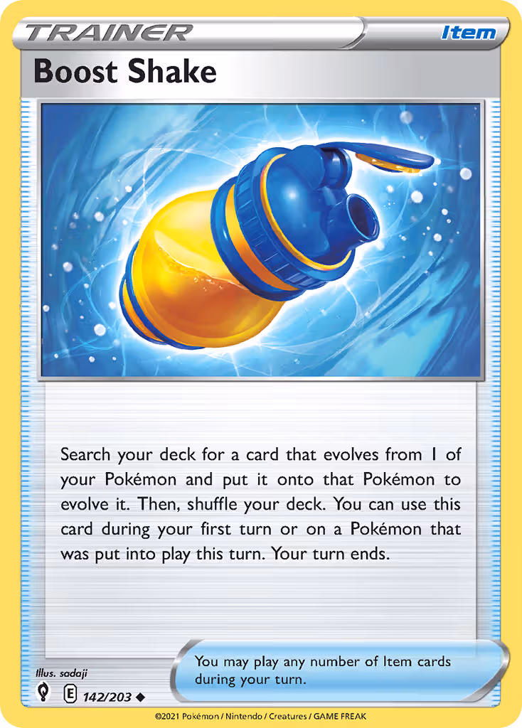 Boost Shake 142/203 Pokemon card