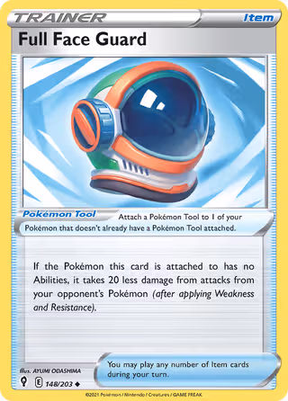 Full Face Guard 148/203 Pokemon card