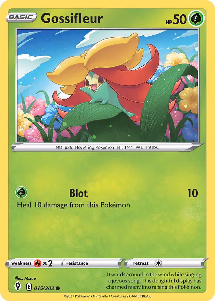 Gossifleur 15/203 Pokemon card