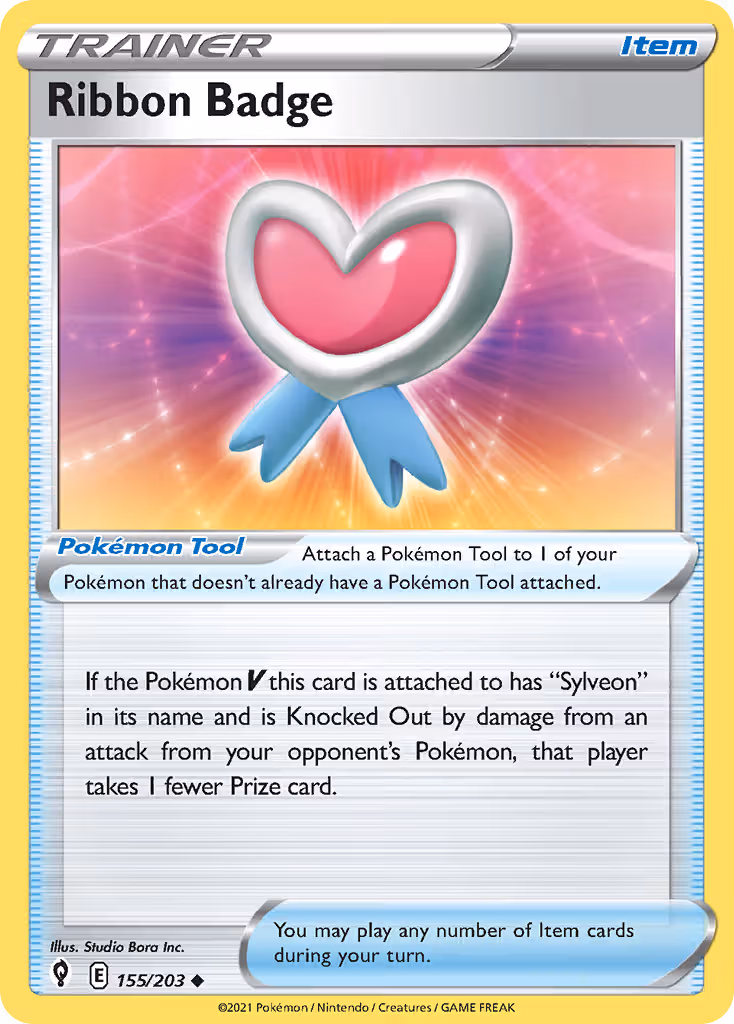 Ribbon Badge 155/203 Pokemon card