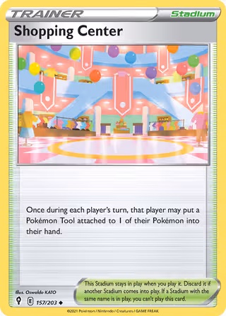 Shopping Center 157/203 Pokemon card
