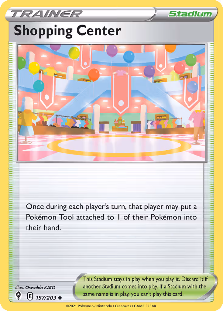 Shopping Center 157/203 Pokemon card