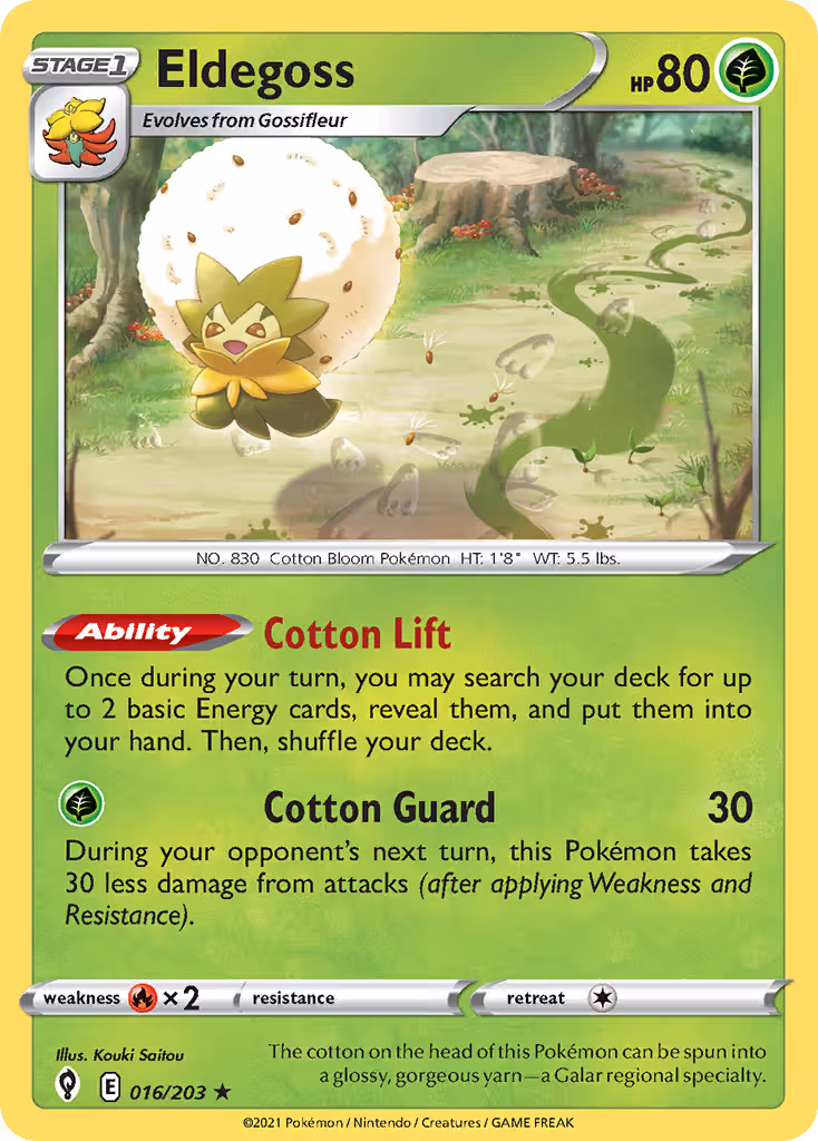 Eldegoss 16/203 Pokemon card
