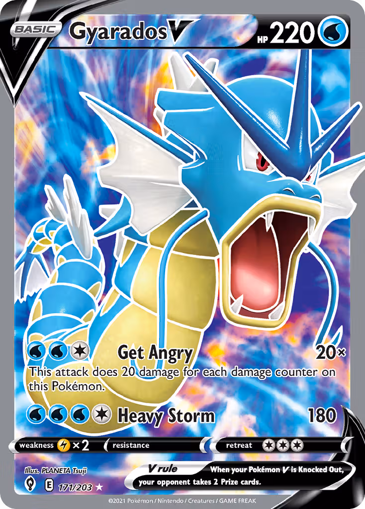 Gyarados V 171/203 Pokemon card