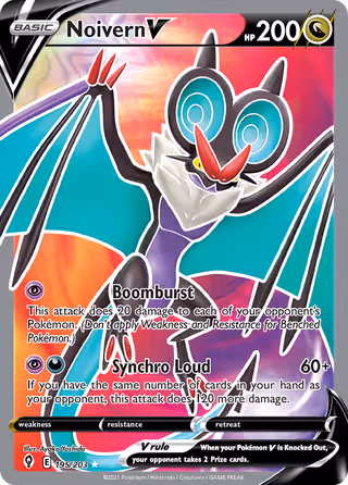 Noivern V 195/203 Pokemon card