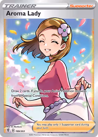Aroma Lady 199/203 Pokemon card