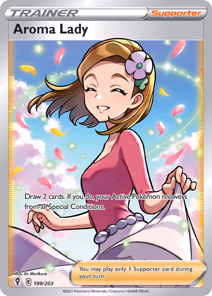 Aroma Lady 199/203 Pokemon card