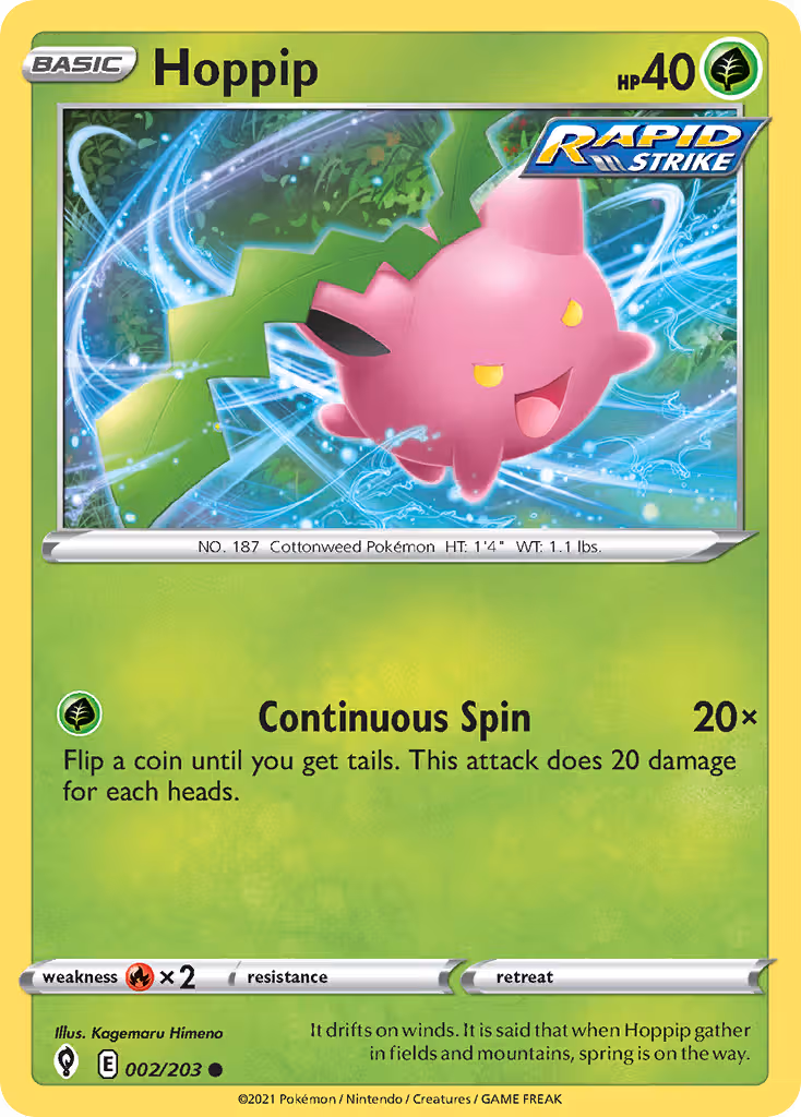 Hoppip 2/203 Pokemon card