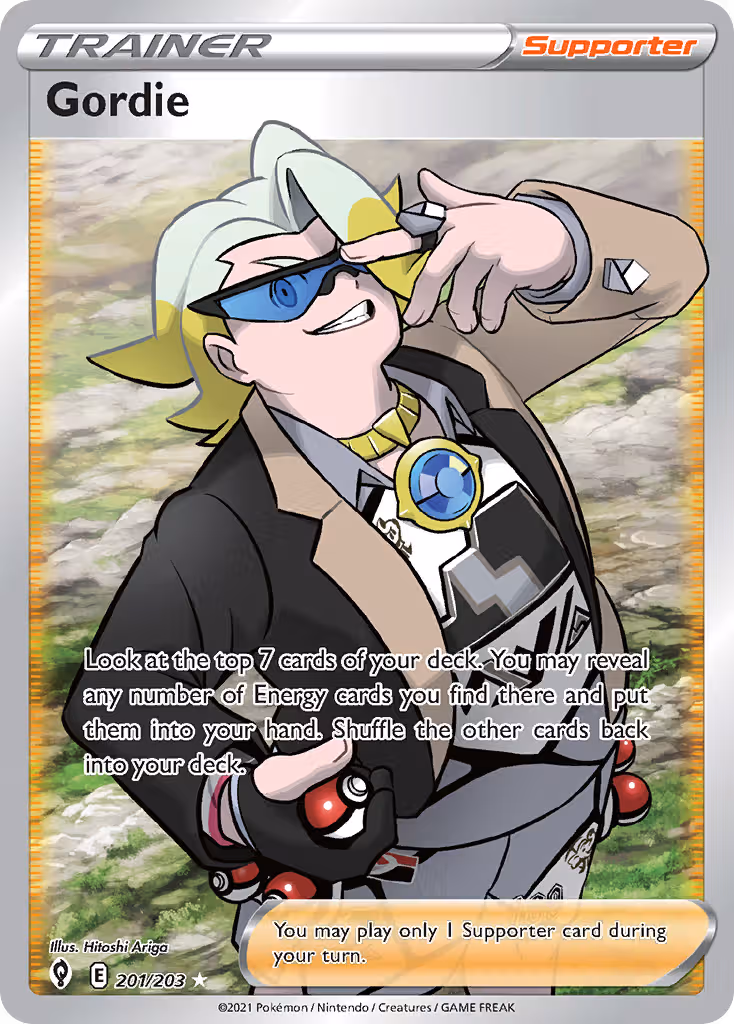 Gordie 201/203 Pokemon card