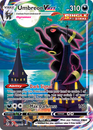 Umbreon VMAX 215/203 Pokemon card