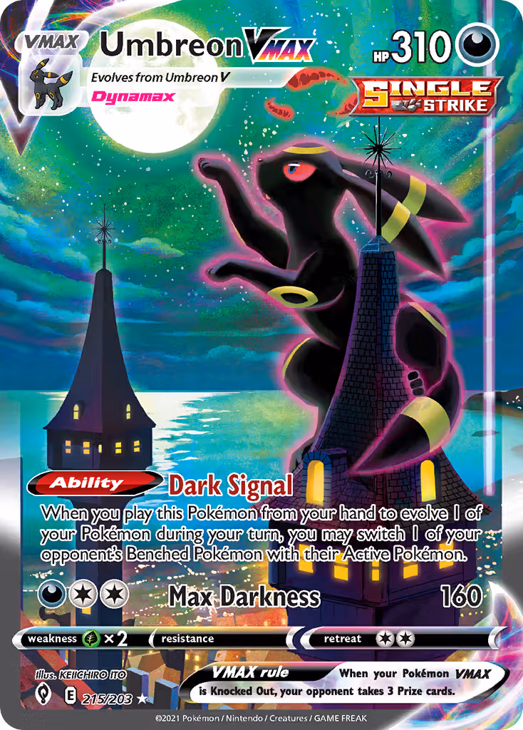 Umbreon VMAX 215/203 Pokemon card