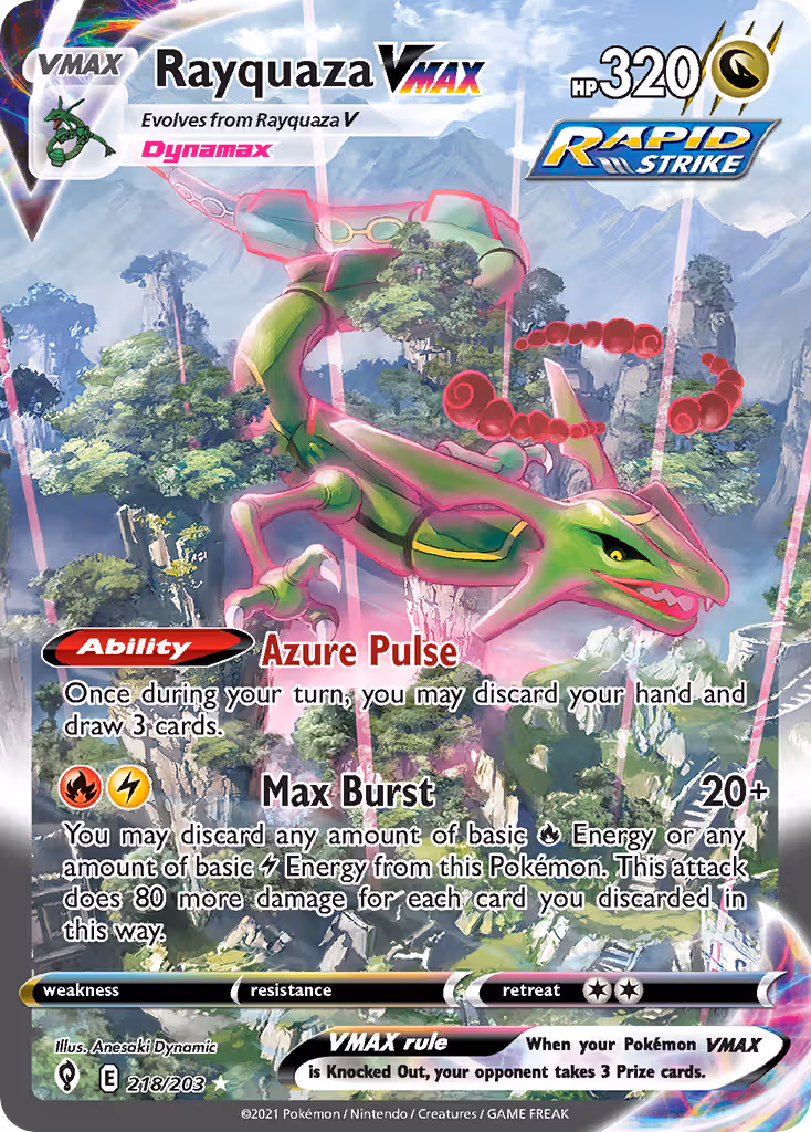Rayquaza Pokemon card