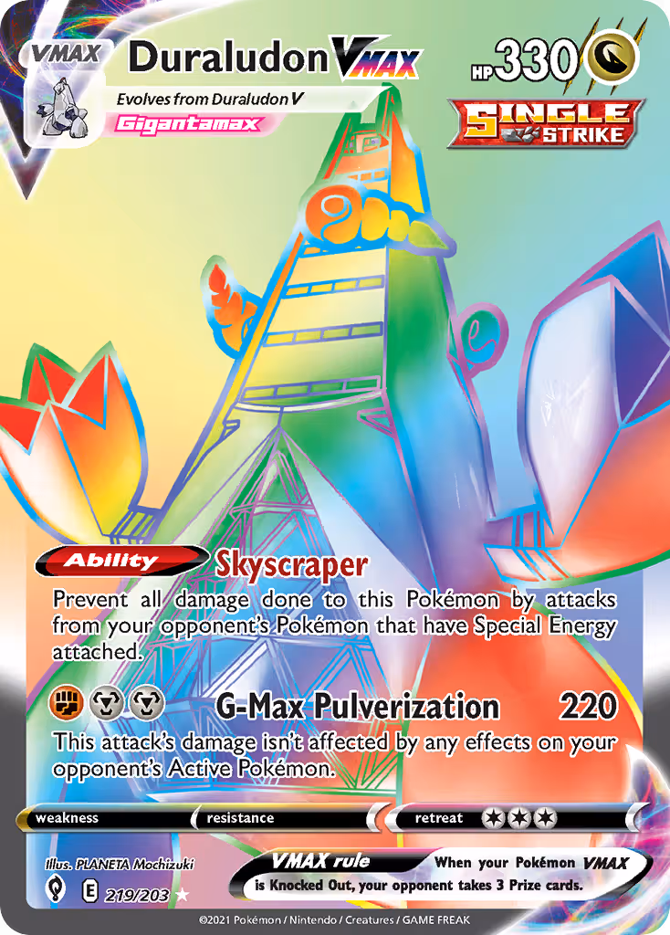 Duraludon VMAX 219/203 Pokemon card