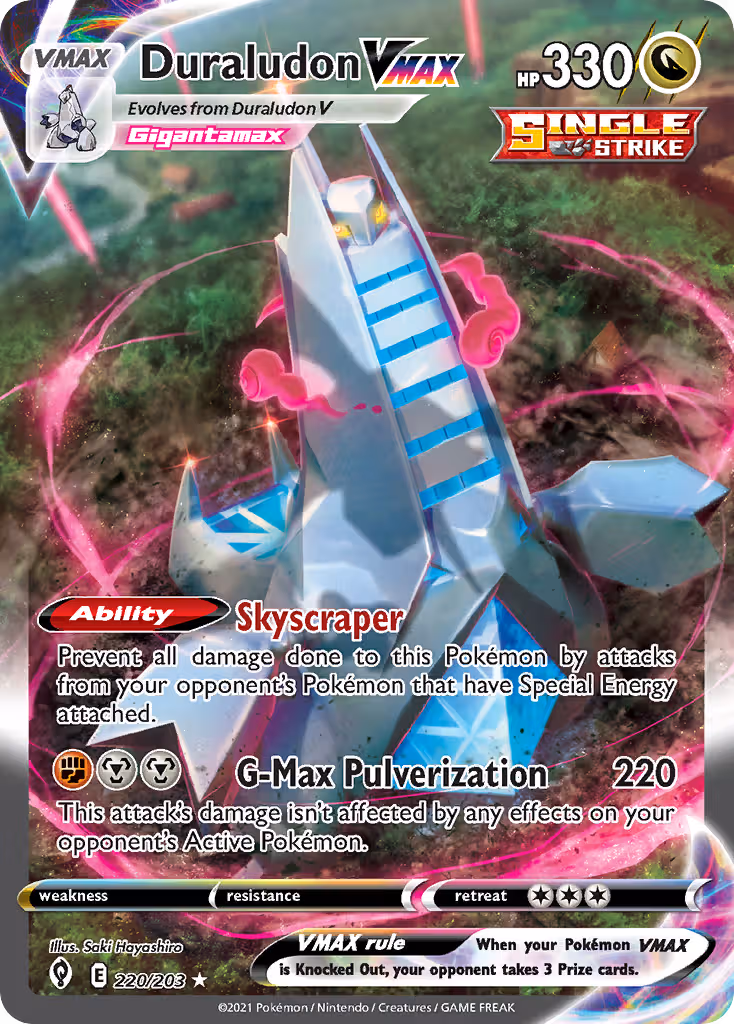 Duraludon VMAX 220/203 Pokemon card