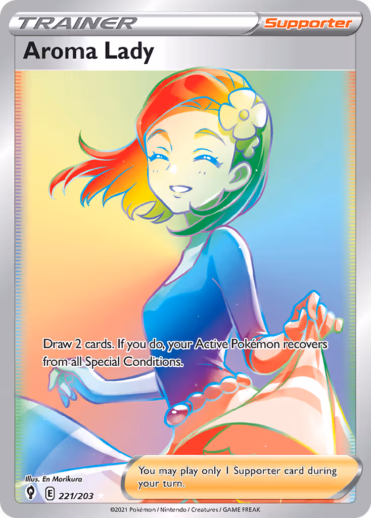 Aroma Lady 221/203 Pokemon card
