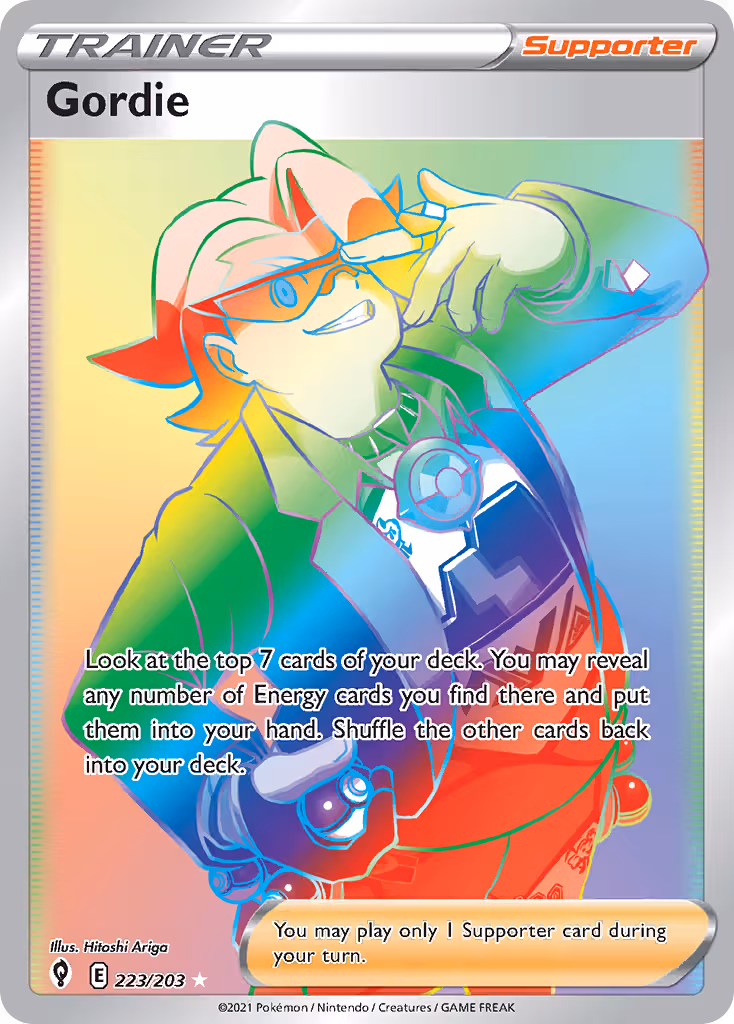 Gordie 223/203 Pokemon card