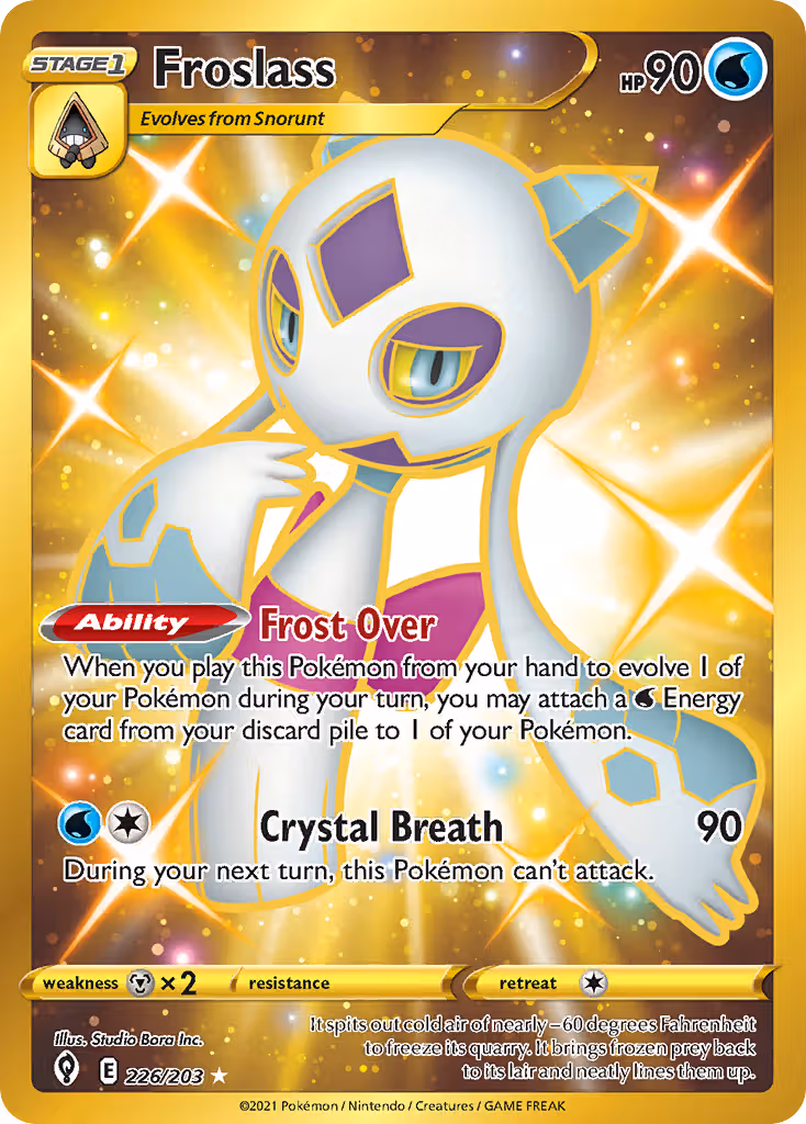 Froslass 226/203 Pokemon card