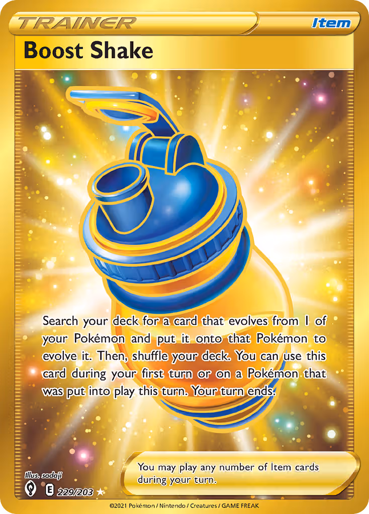 Boost Shake 229/203 Pokemon card