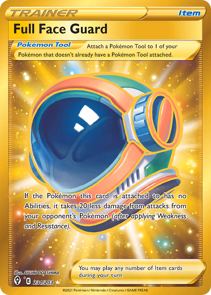 Full Face Guard 231/203 Pokemon card