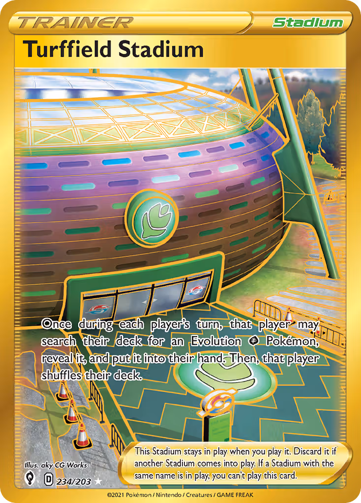 Turffield Stadium 234/203 Pokemon card