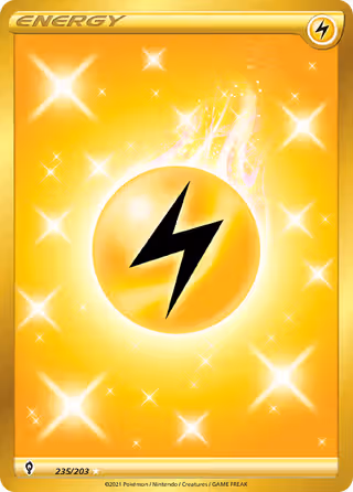 Lightning Energy 235/203 Pokemon card