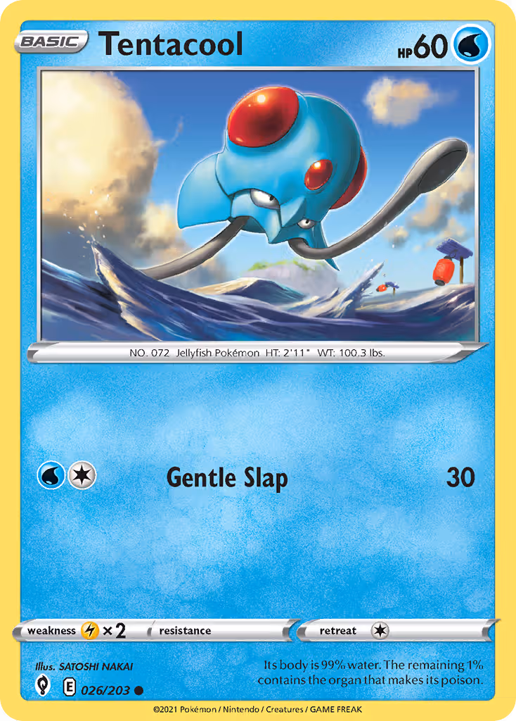 Tentacool 26/203 Pokemon card