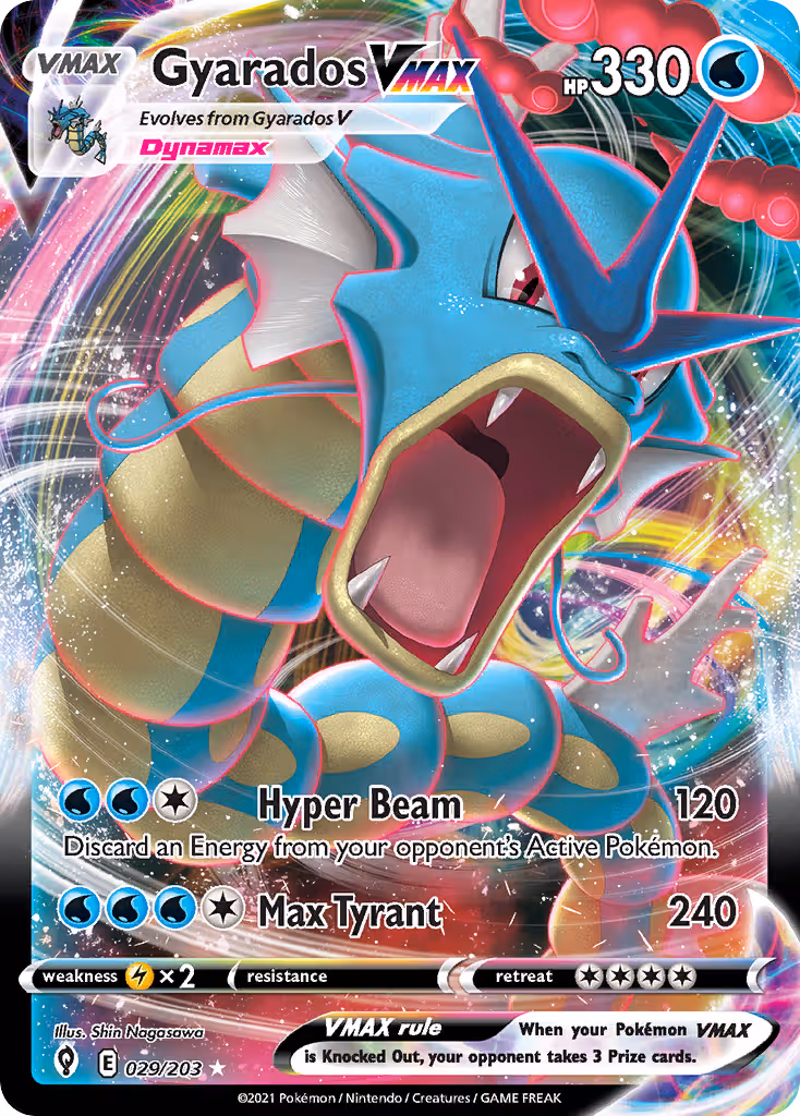 Gyarados VMAX 29/203 Pokemon card