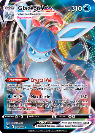 Glaceon VMAX 41/203 Pokemon card
