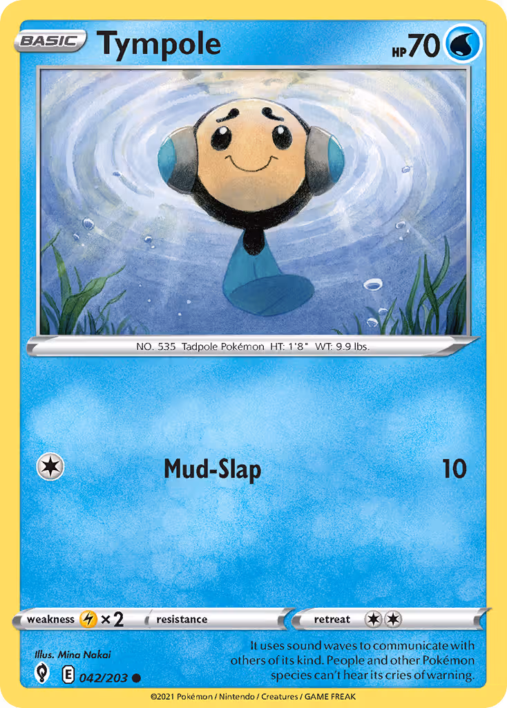 Tympole 42/203 Pokemon card