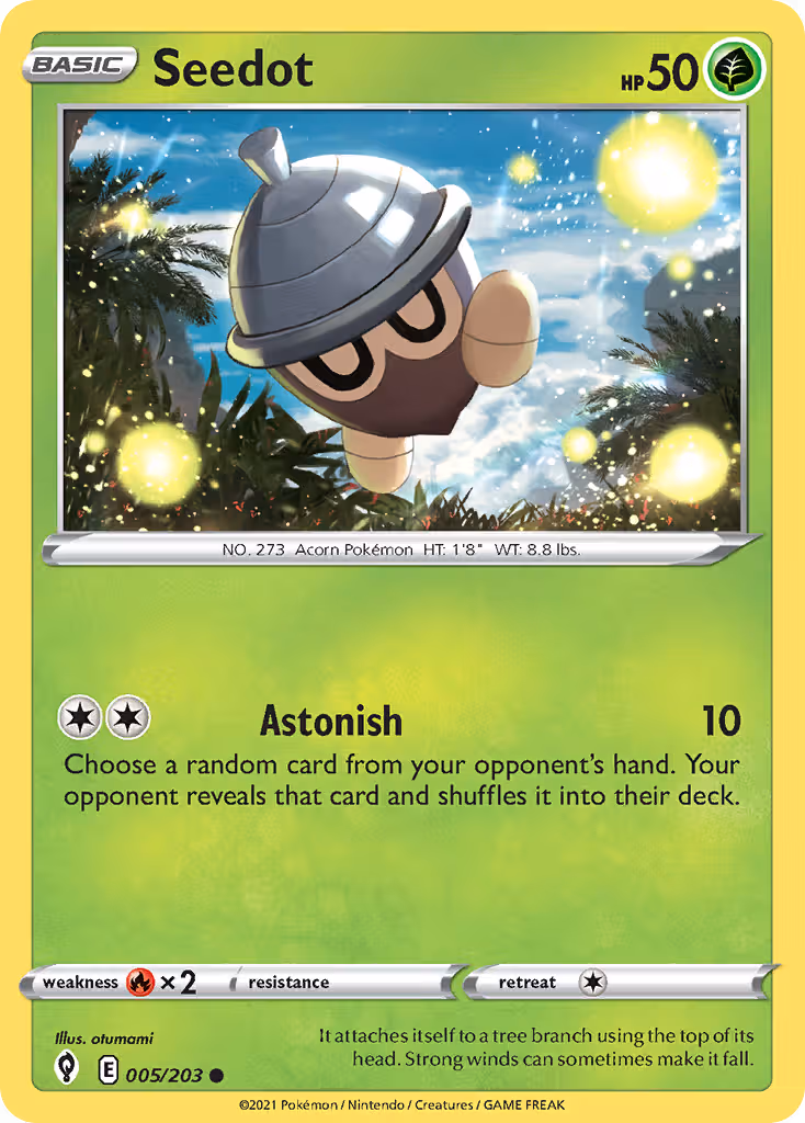 Seedot 5/203 Pokemon card