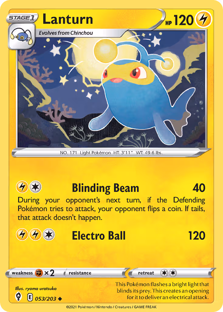 Lanturn 53/203 Pokemon card
