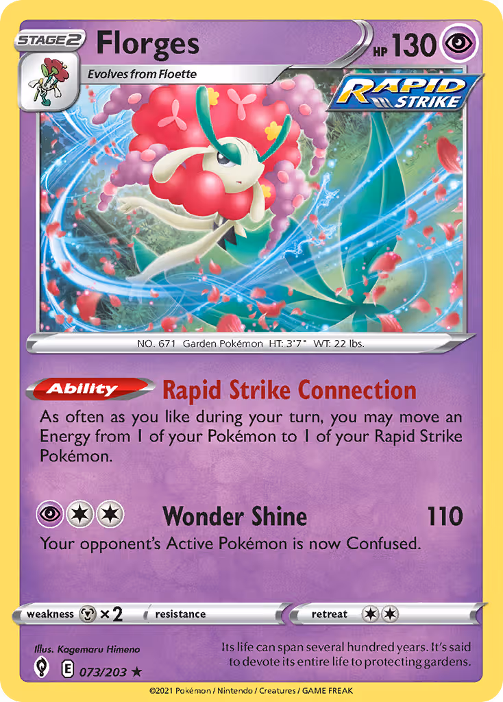 Florges 73/203 Pokemon card