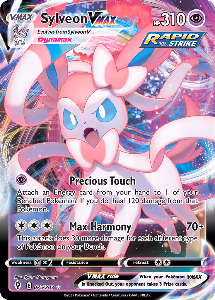 Sylveon VMAX 75/203 Pokemon card