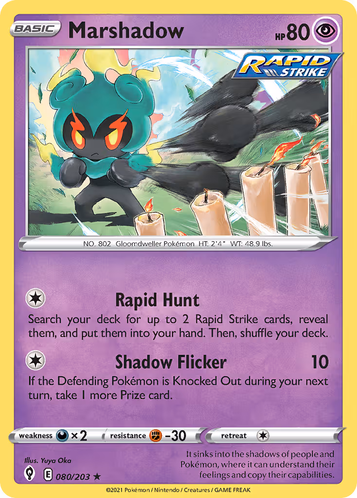 Marshadow 80/203 Pokemon card