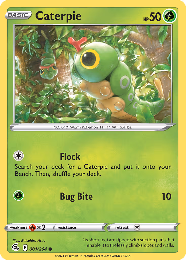 Caterpie 1/264 Pokemon card