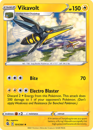 Vikavolt 101/264 Pokemon card