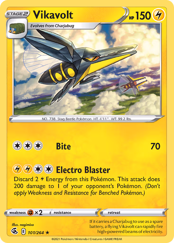 Vikavolt 101/264 Pokemon card