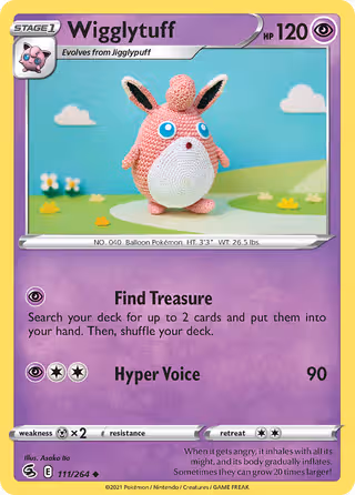 Wigglytuff 111/264 Pokemon card