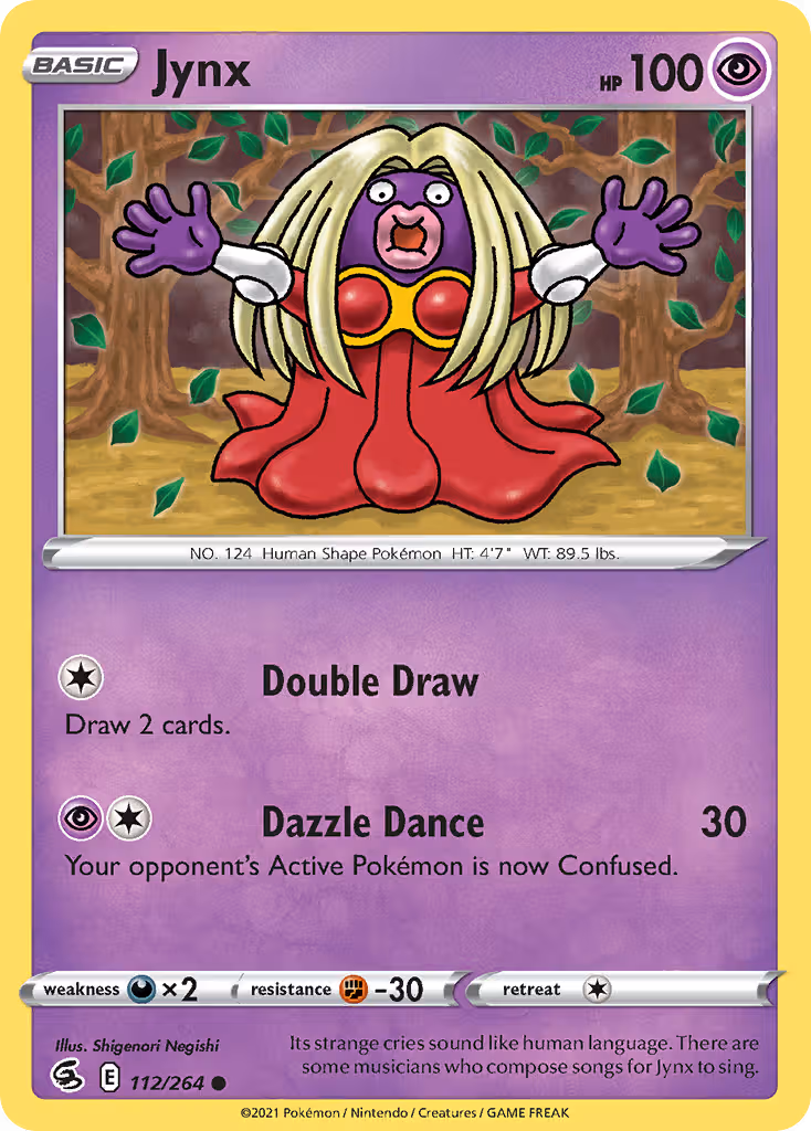 Jynx 112/264 Pokemon card