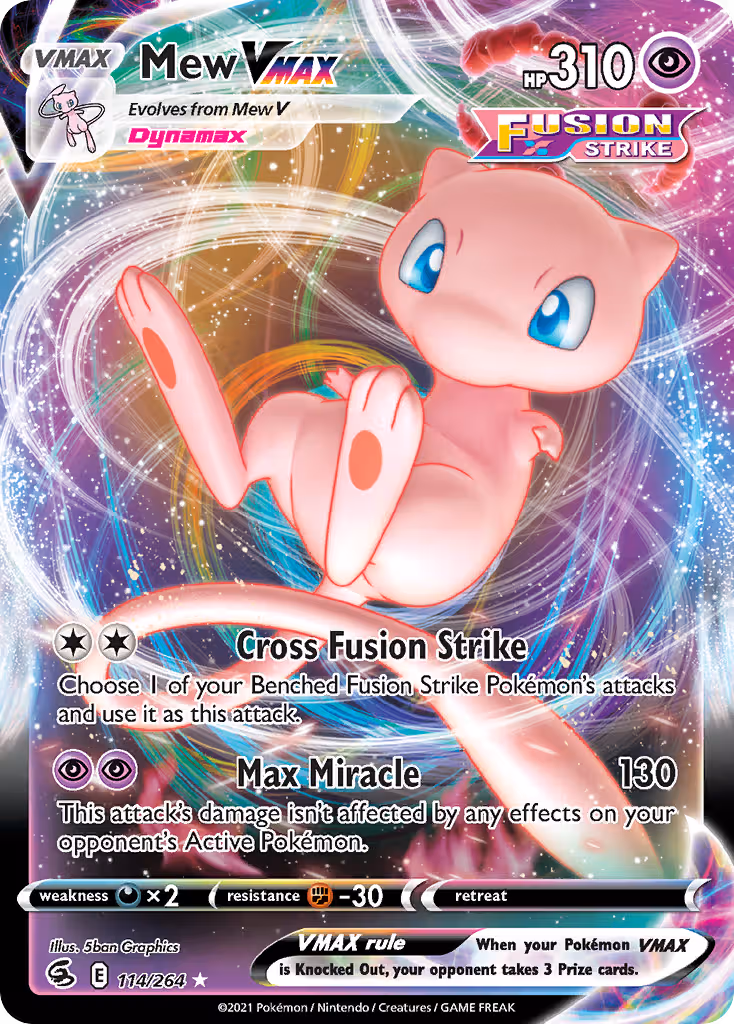 Mew VMAX 114/264 Pokemon card