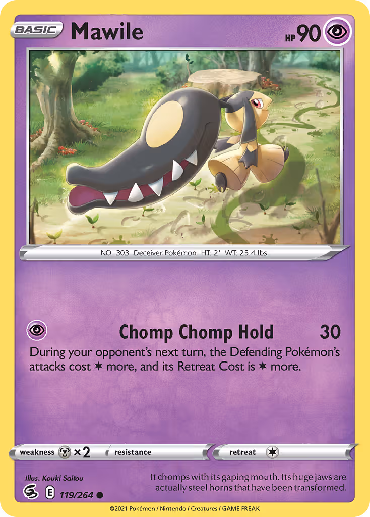 Mawile 119/264 Pokemon card