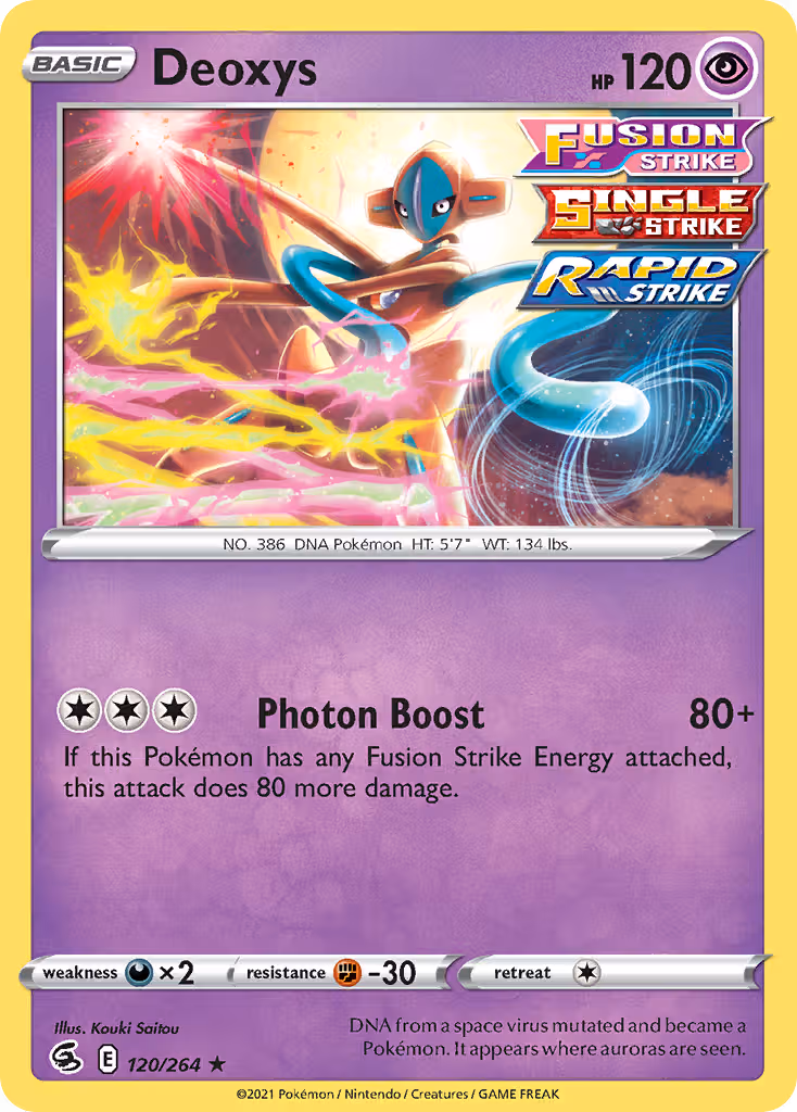Deoxys 120/264 Pokemon card