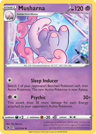 Musharna 122/264 Pokemon card