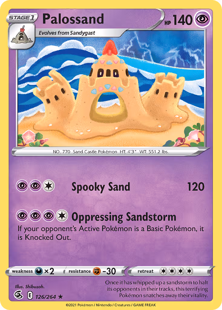 Palossand 126/264 Pokemon card